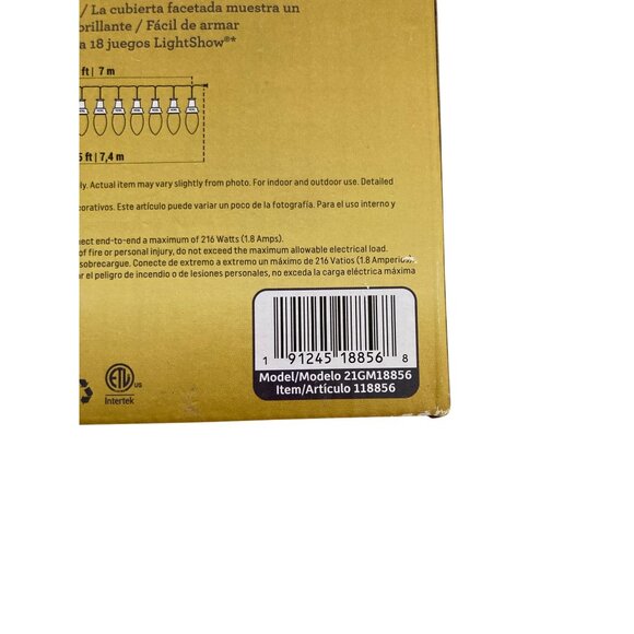 LED Lightshow - Luxe Sparkle Light String Diamond White 24 C9 String Lights Chri - Picture 4 of 7